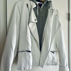 Women's White Bomber Jacket